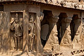 Mamallapuram - Tamil Nadu. The five Rathas. The Dharmaraja Ratha. 